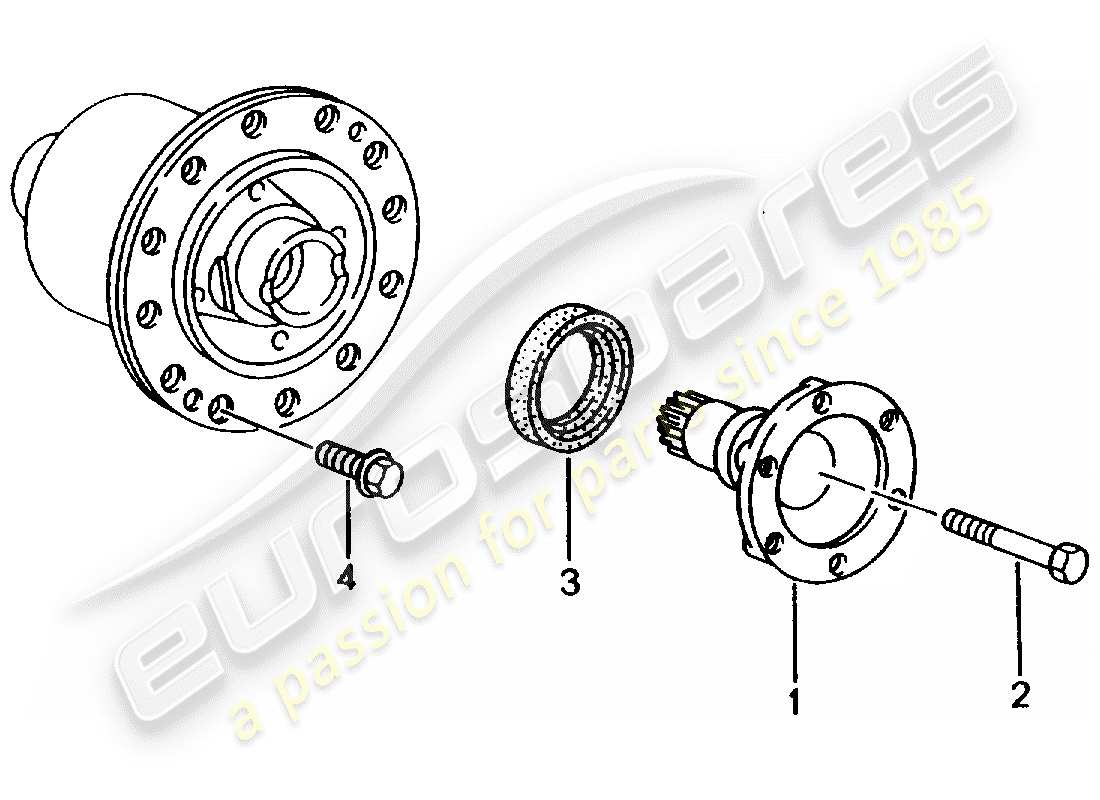 porsche 2004 (996) limited slip differential - d >> - mj 1999 part diagram