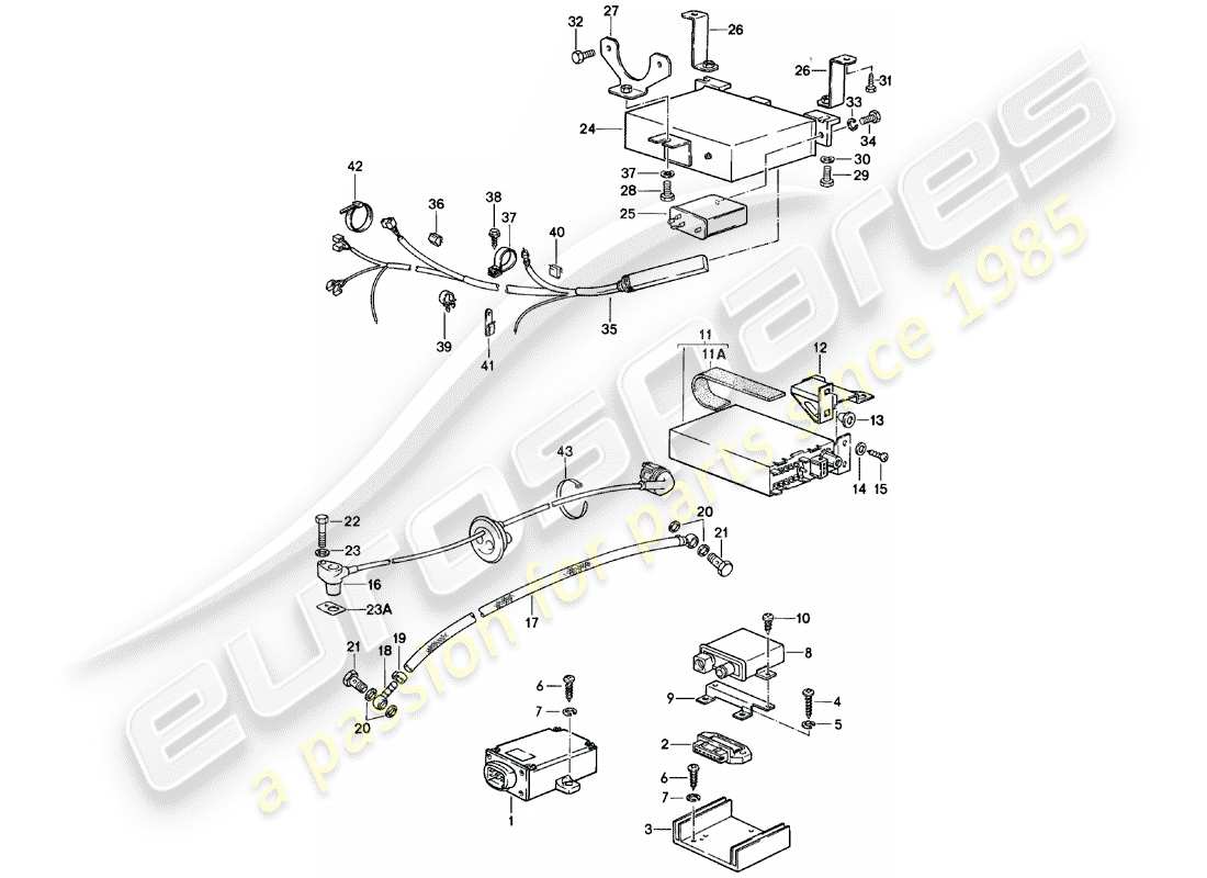 porsche 1984 (924) engine electrics 2 part diagram