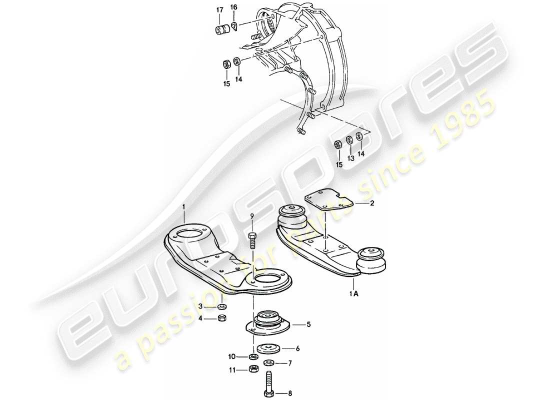 porsche 1979 (911) transmission suspension parts diagram