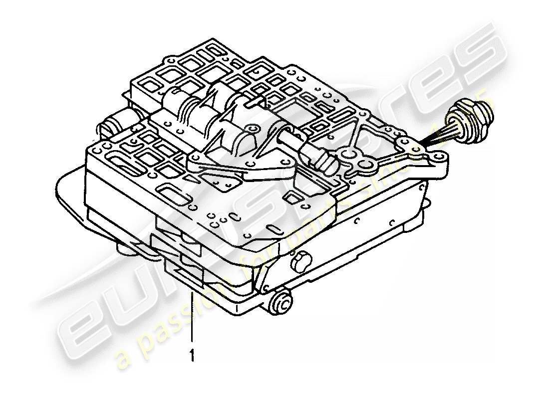 porsche 2008 (refurbished and exchange catalogue) switch unit part diagram