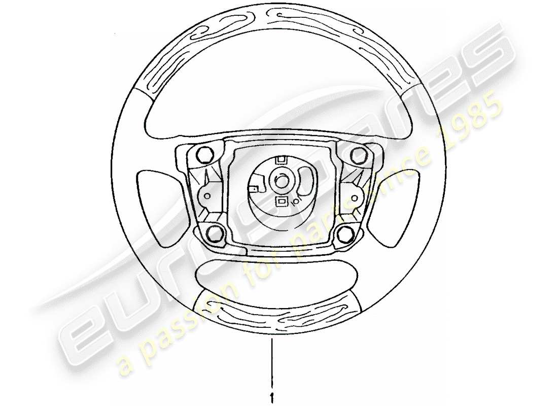 porsche tequipment catalogue (2007) airbag steering wheel part diagram