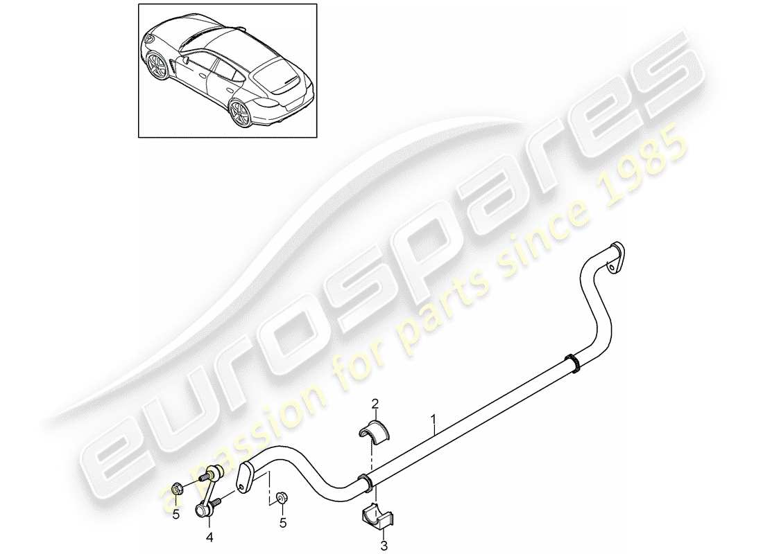 porsche 2011 (panamera 970) stabilizer part diagram