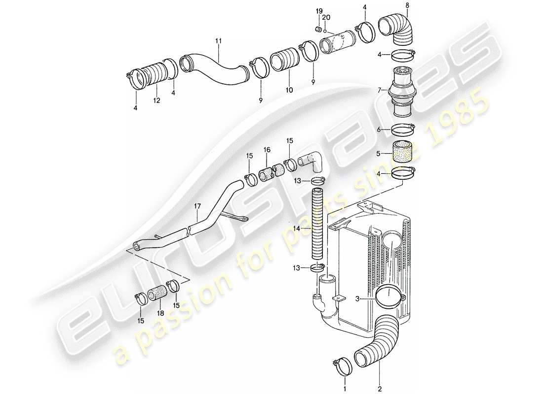 porsche 1988 (959) supercharging 2 part diagram