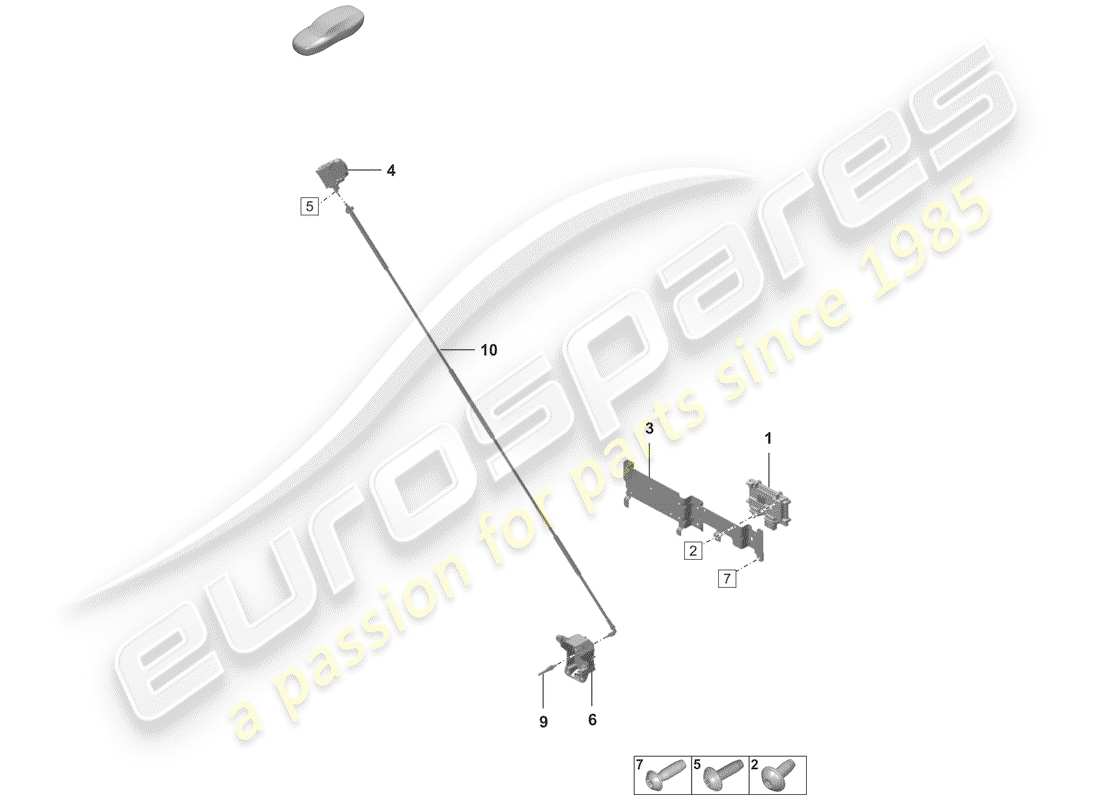 porsche 2020 (992-1) single parts parts diagram