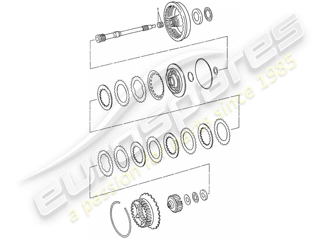 porsche 1998 (993) tiptronic - drive shaft parts diagram