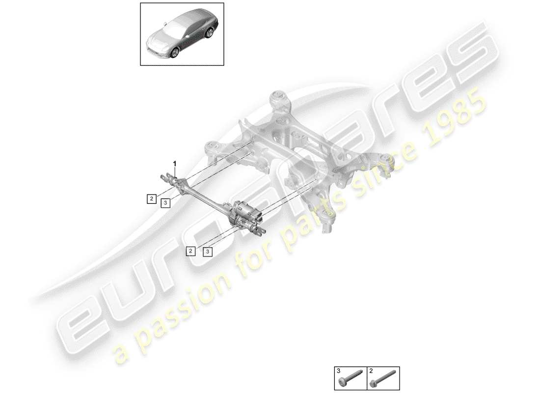 porsche 2020 (panamera 971-1) steering part diagram