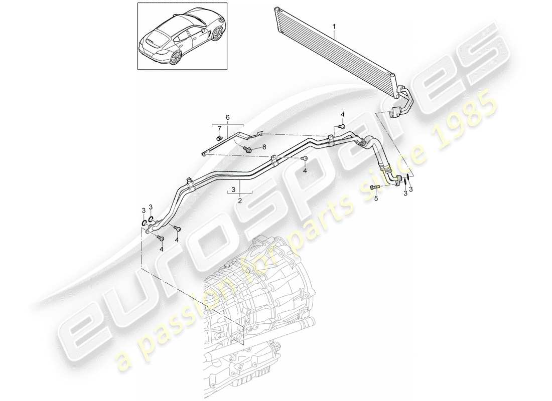 porsche panamera 970 (2016) - pdk - part diagram