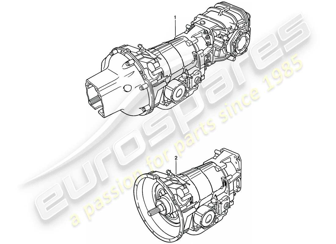 porsche 1984 (928) automatic transmission - replacement transmission - d - mj 1983>> - mj 1983 part diagram