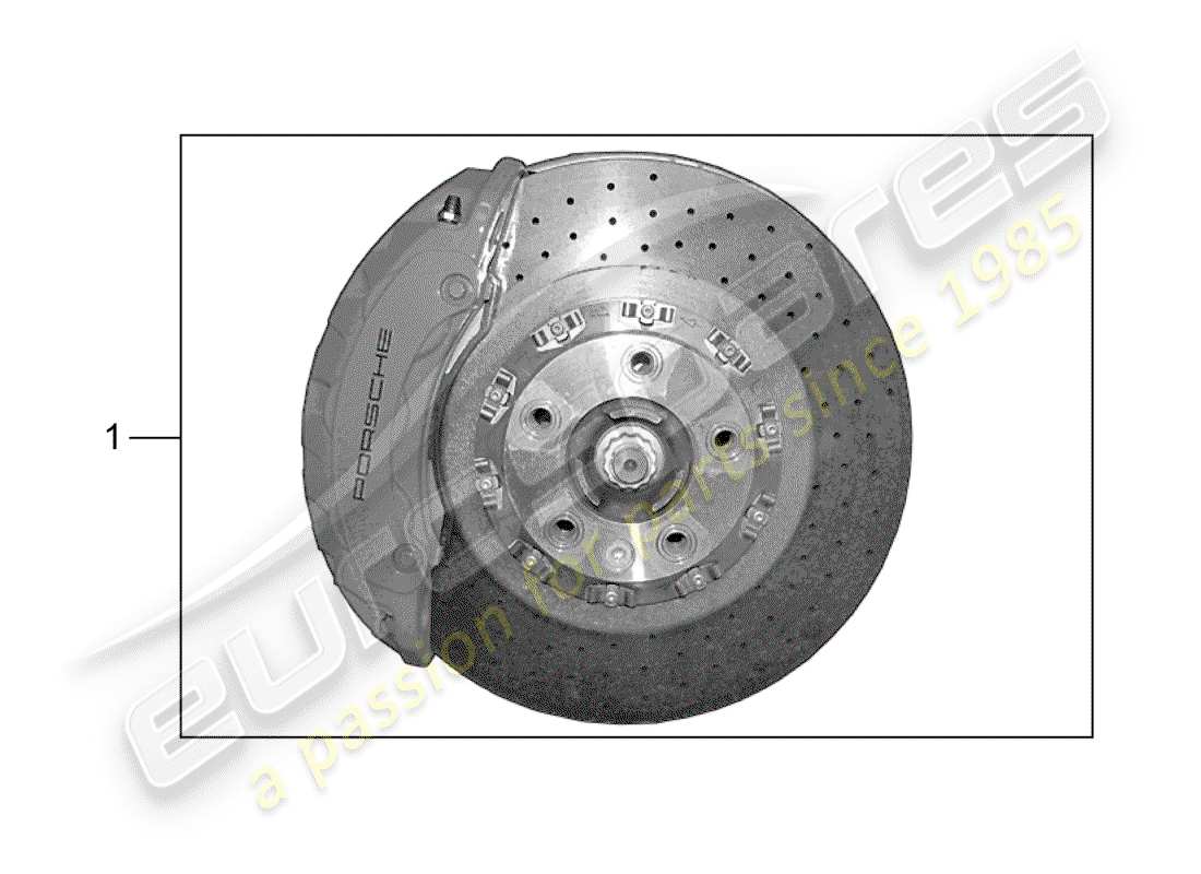 porsche 2011 (tequipment cayenne) brake part diagram