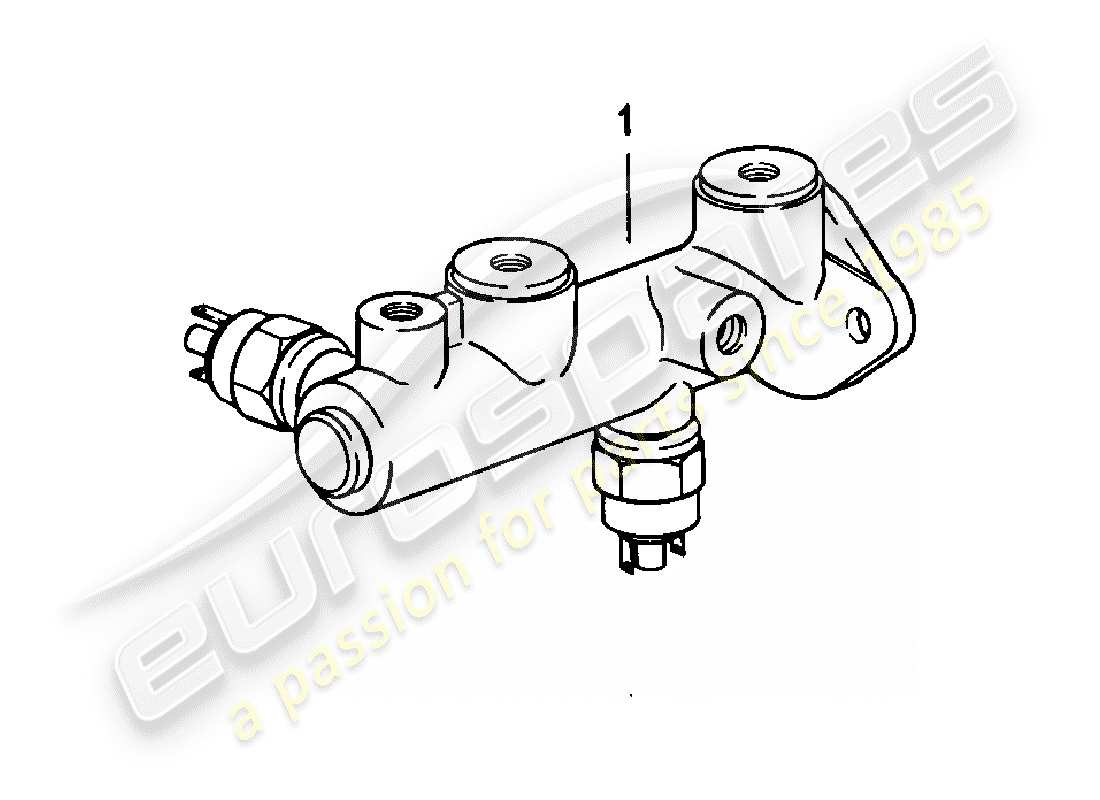 porsche 1983 (924) brake master cylinder part diagram