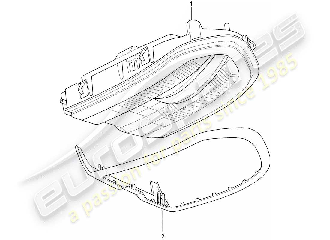 porsche 2011 (panamera 970) bracket part diagram