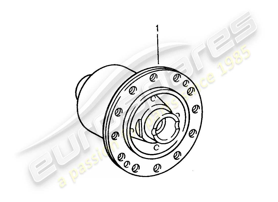 porsche 1998 (993) limited slip differential parts diagram