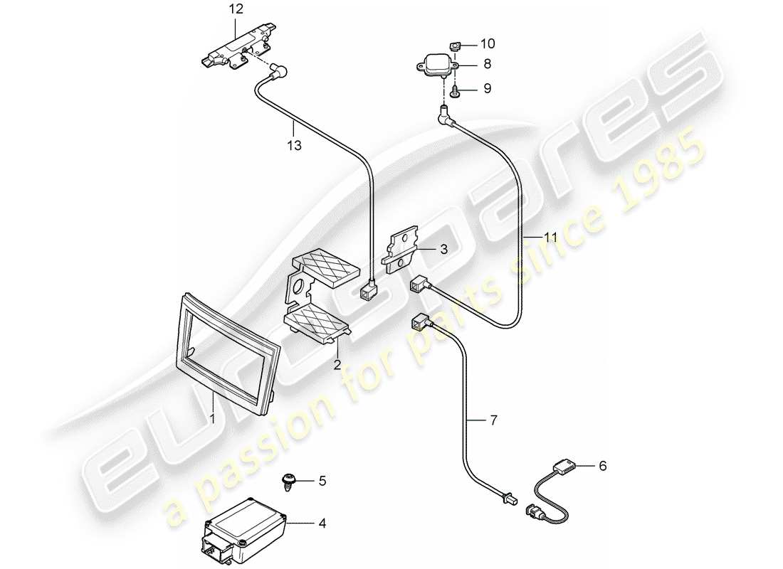 porsche 2010 (997-2 gt3) preparation part diagram