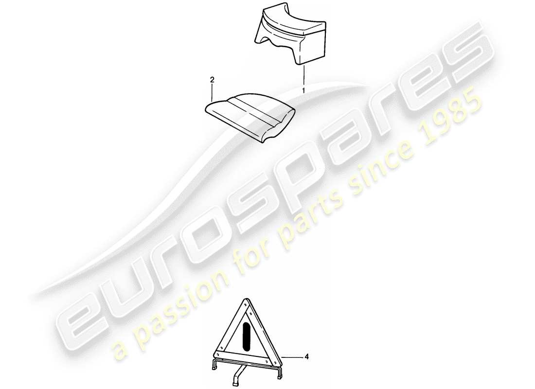 porsche 1989 (911) accessories - child seat - floor mat - vehicle cover part diagram