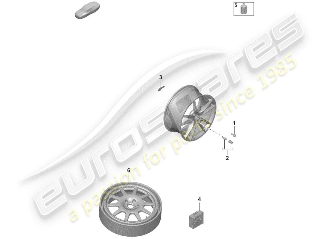 porsche 2019 (992-1) single parts part diagram