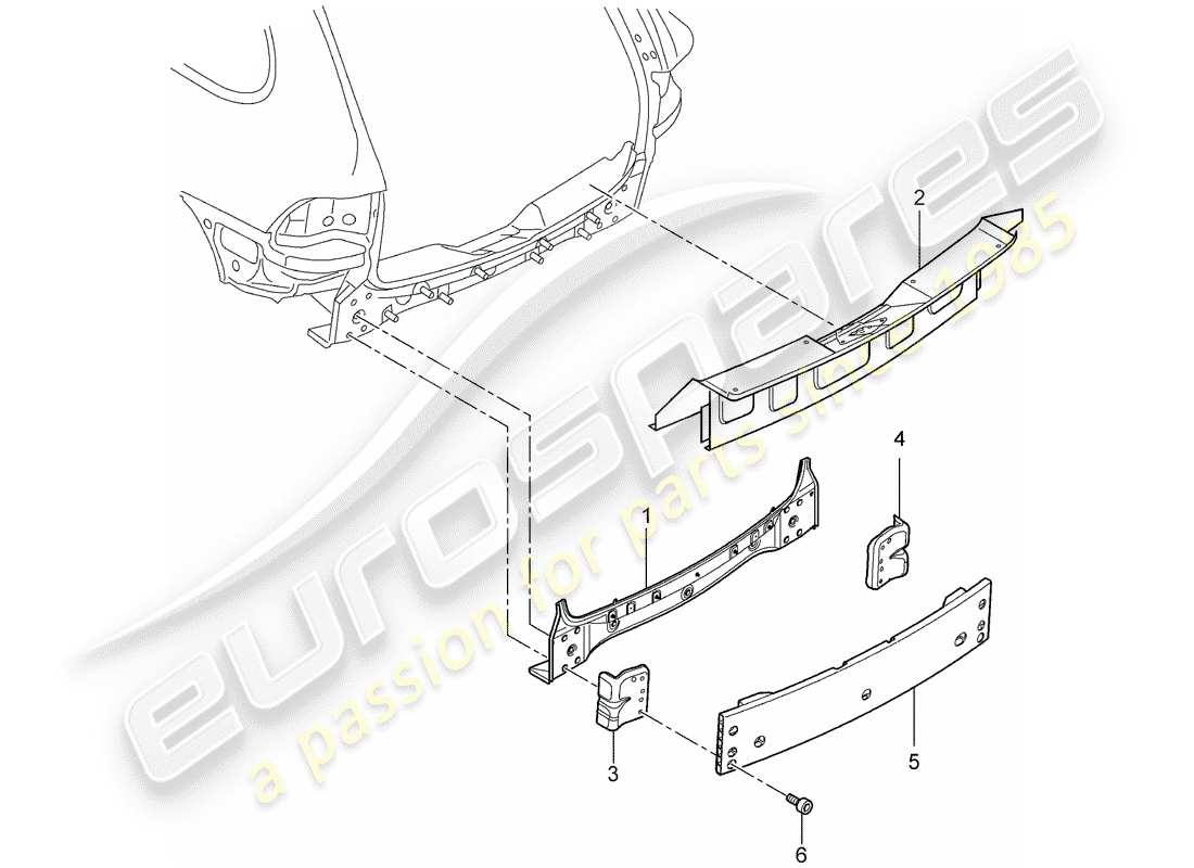 porsche cayenne e2 (2011) rear end parts diagram