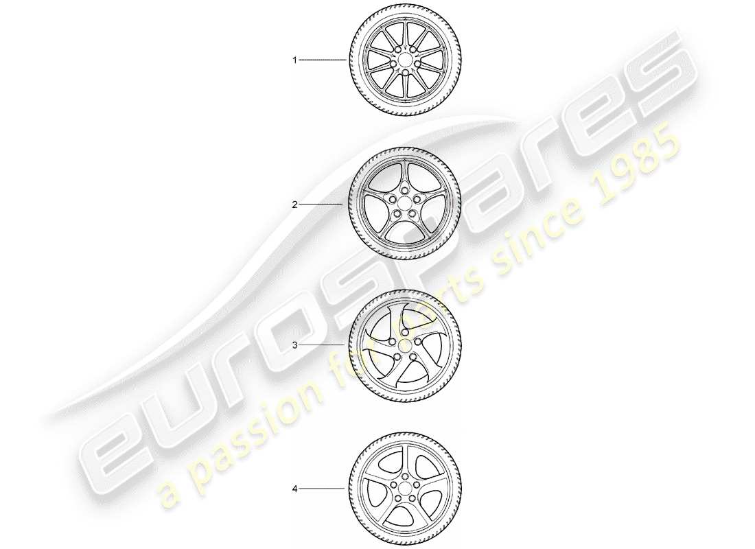 porsche tequipment catalogue (1999) gear wheel sets parts diagram