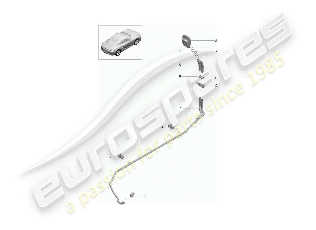 porsche 2015 (981 cayman) heater part diagram
