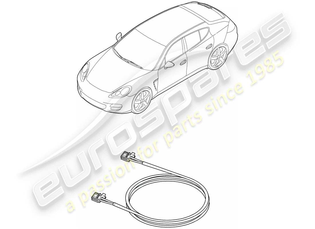 porsche 2011 (panamera 970) light fibre optic part diagram