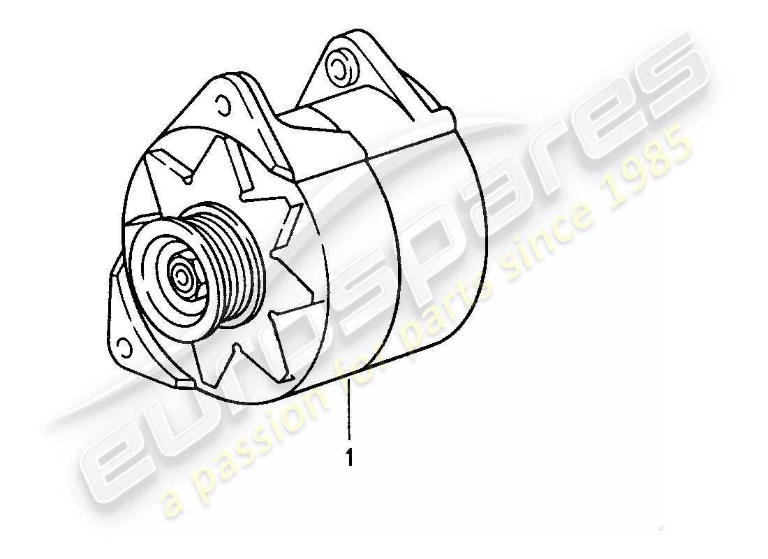 porsche 2008 (refurbished and exchange catalogue) alternator part diagram