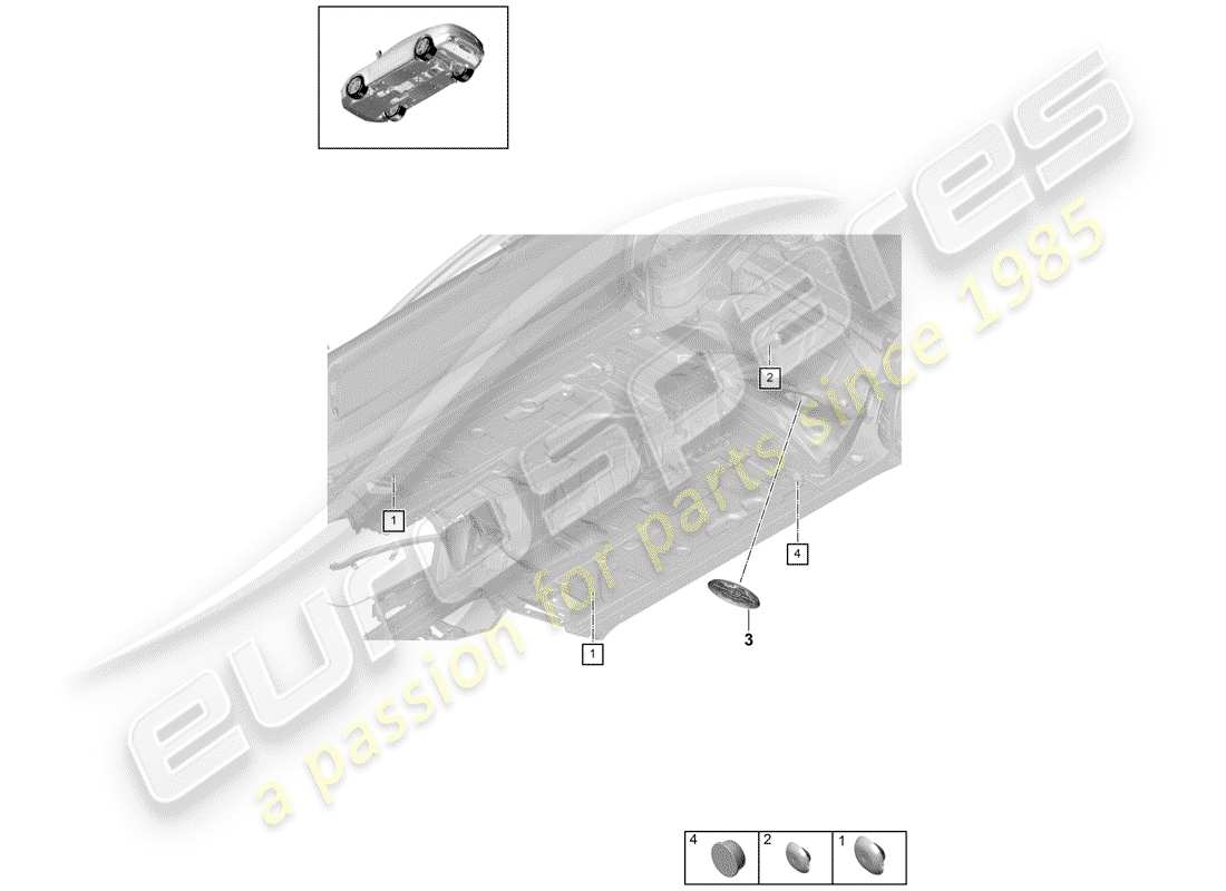 porsche 2017 (panamera 971-1) plug part diagram