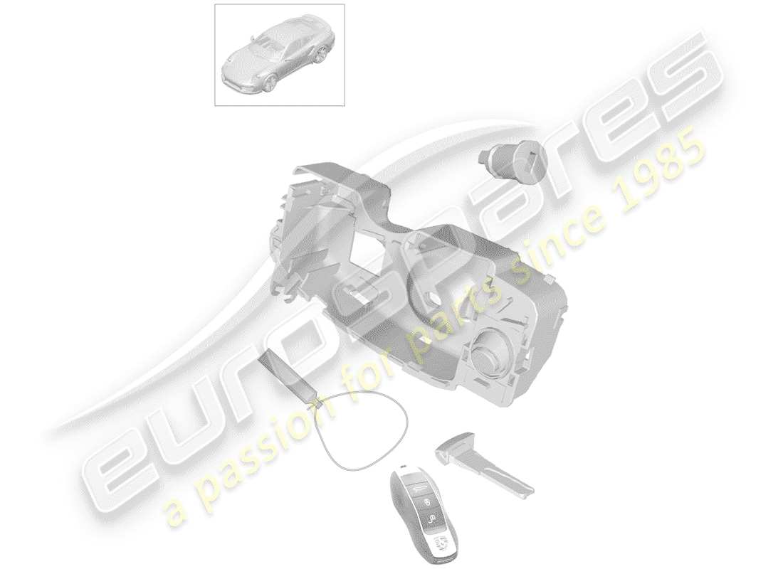 porsche 991 turbo (2020) repair kit parts diagram
