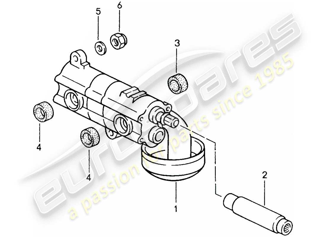 porsche 993 (1998) oil pump parts diagram
