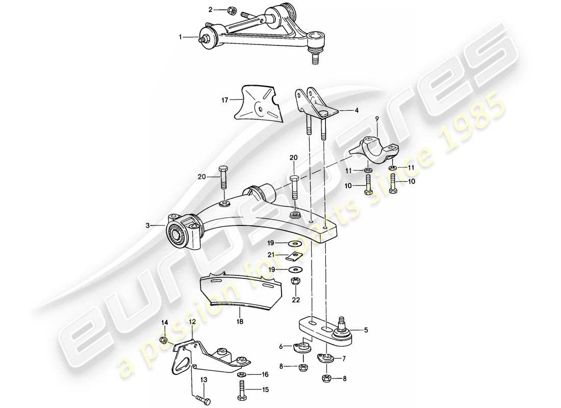 porsche 1985 (928) track control arm - f >> 92-gs860 999 - see technical information - 4-nr.1 - d >> - mj 1985 part diagram