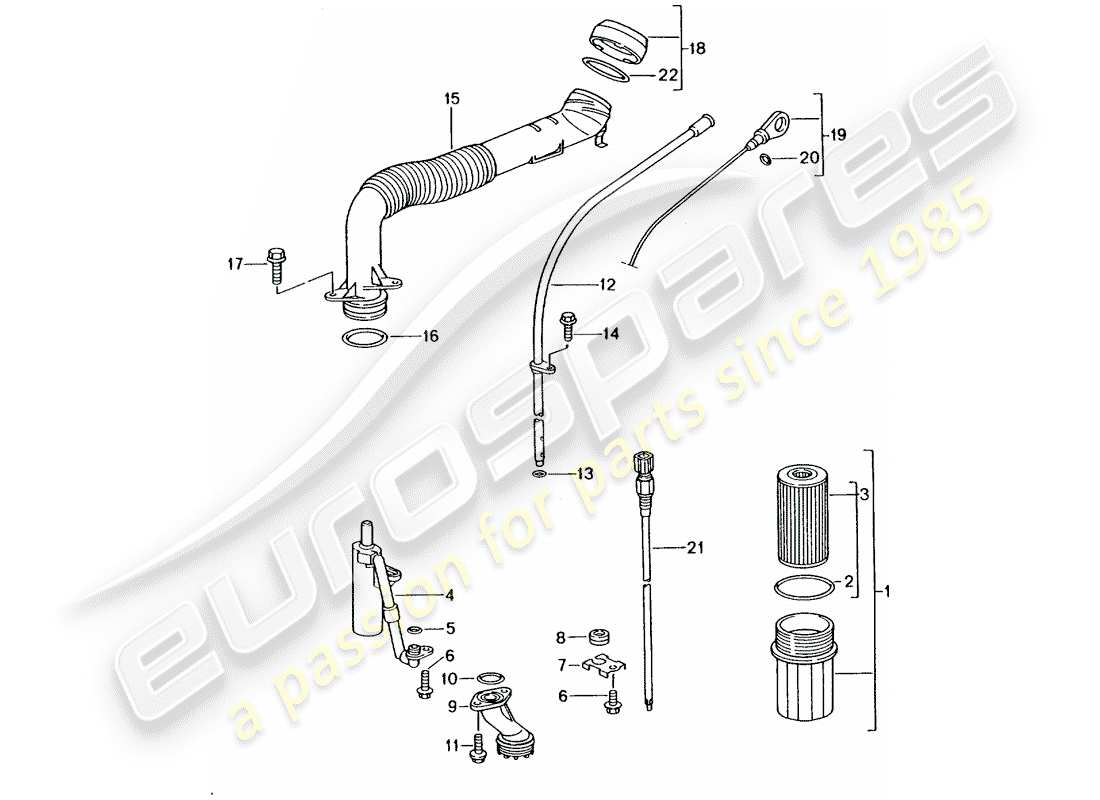 porsche 2002 (996) engine (oil press./lubrica.) - see technical information - see main group 1 (engine) - nr.1/02 nr.2/02 part diagram