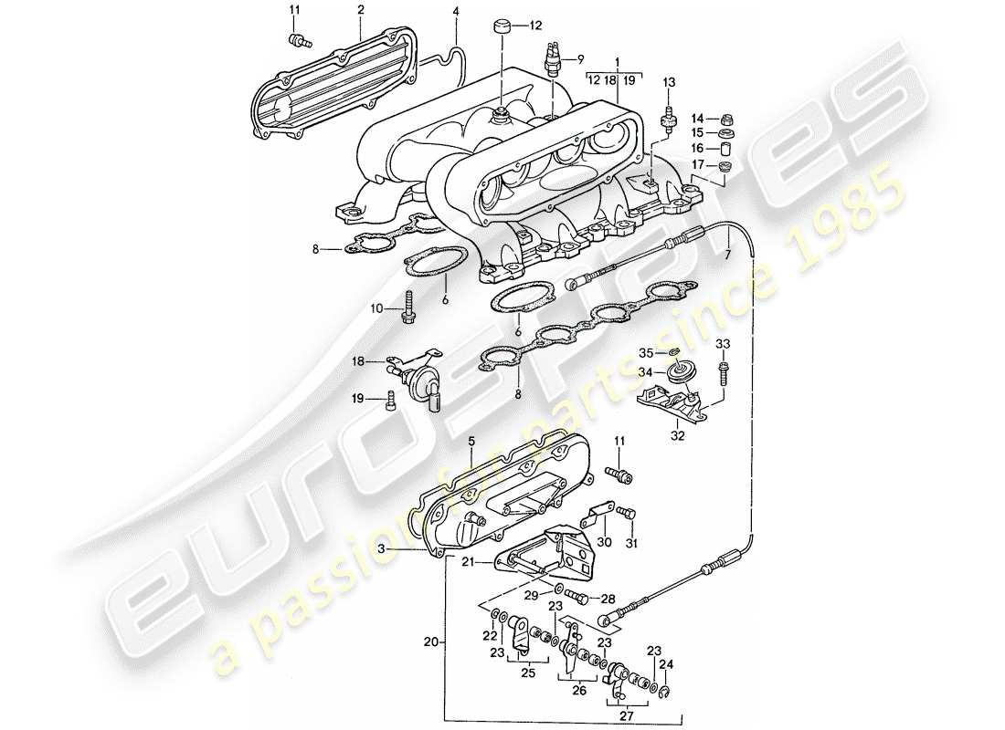 porsche 928 (1987) lh-jetronic - 2 part diagram