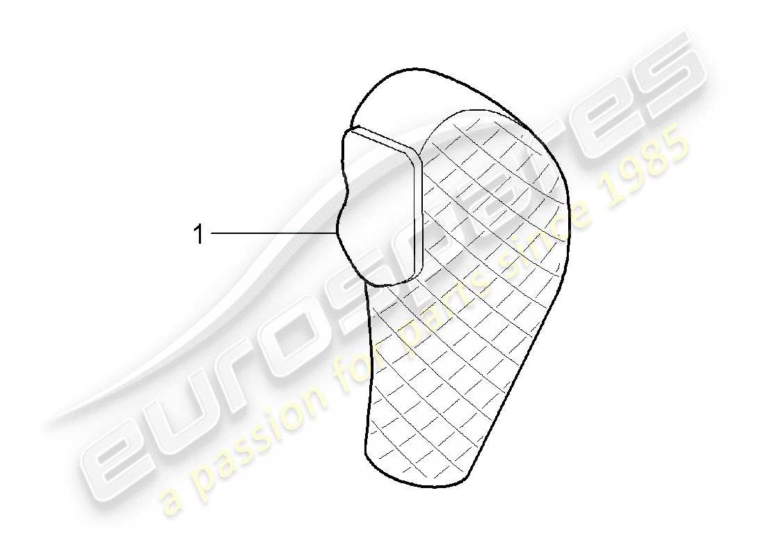 porsche 2008 (tequipment cayenne) selector lever part diagram