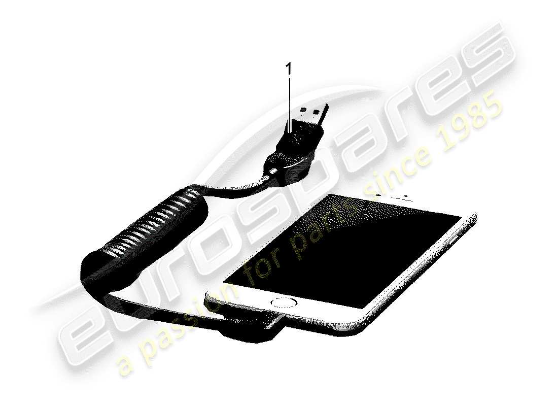 porsche 2004 (tequipment cayenne) charging cable part diagram