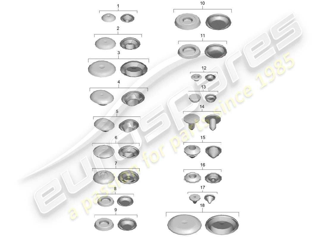 porsche 2017 (991-2 turbo) plug part diagram