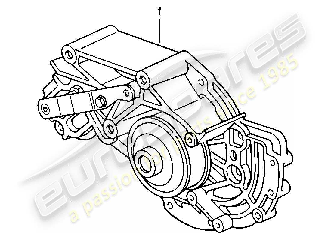 porsche replacement catalogue (1974) water pump part diagram