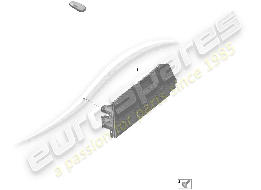 porsche 2019 (992-1) display part diagram