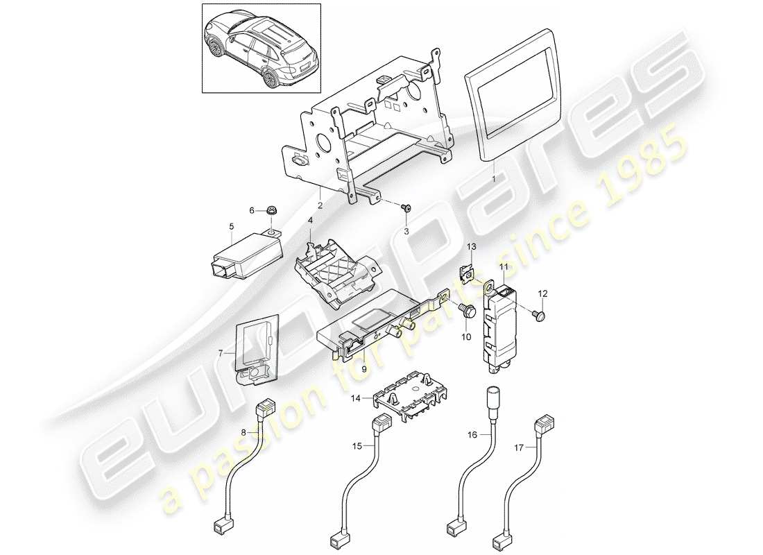 porsche 2011 (cayenne e2 92a) preparation part diagram