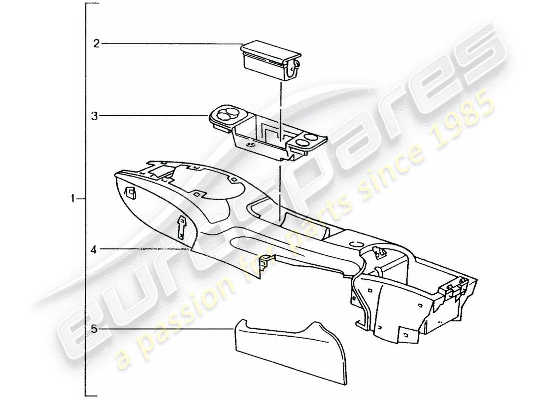 porsche 2009 (tequipment) installation kit part diagram