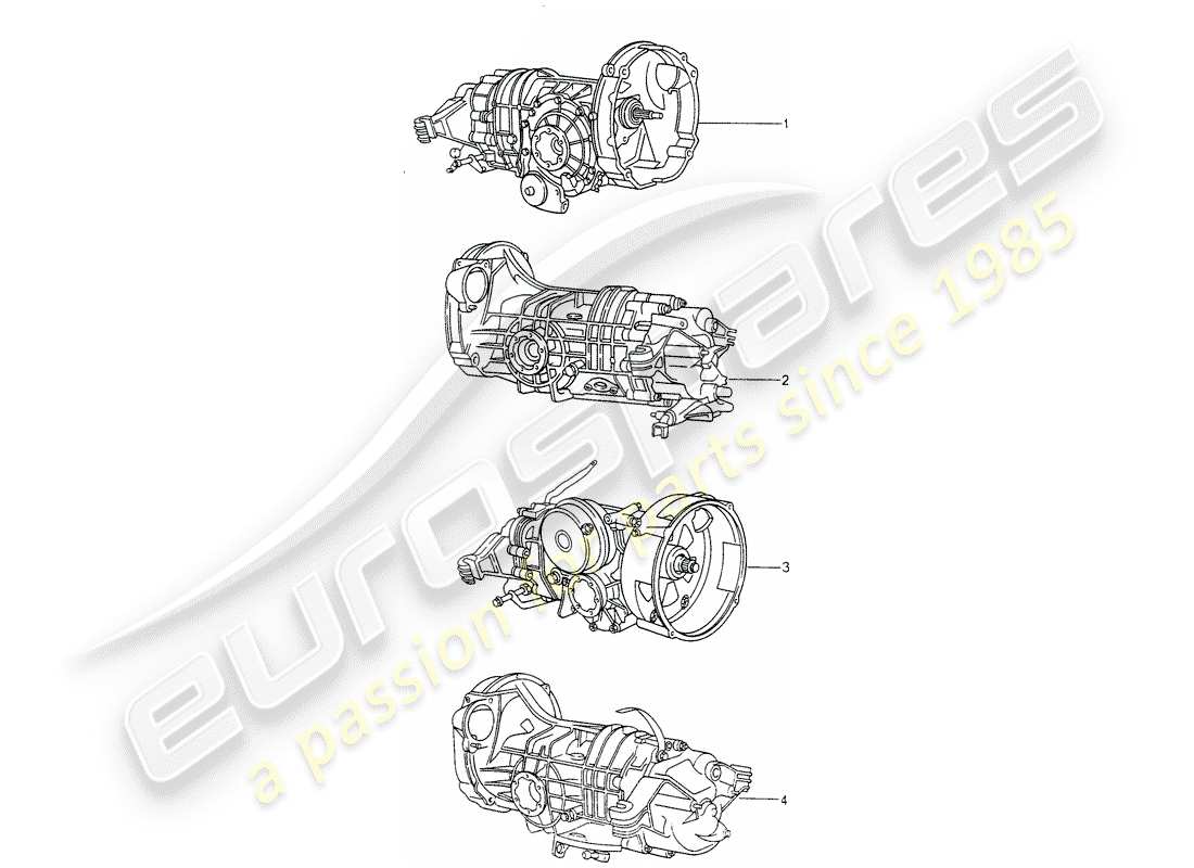 porsche replacement catalogue (2007) manual gearbox parts diagram