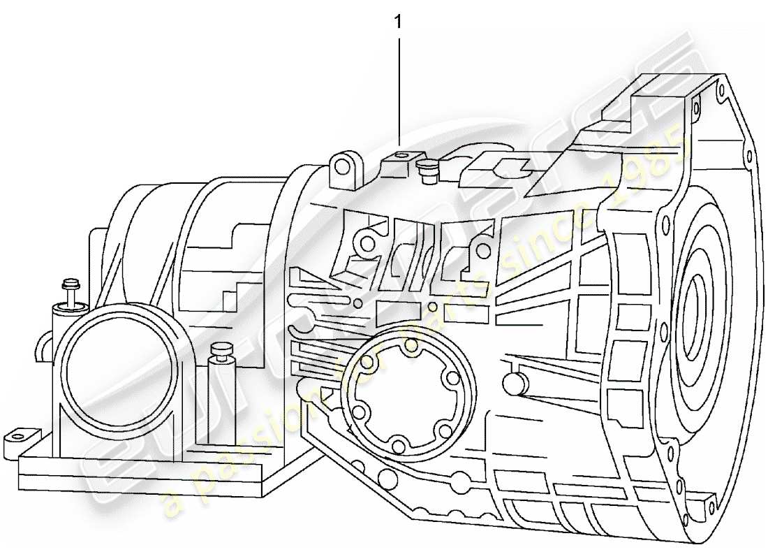 porsche replacement catalogue (1977) automatic transmission part diagram