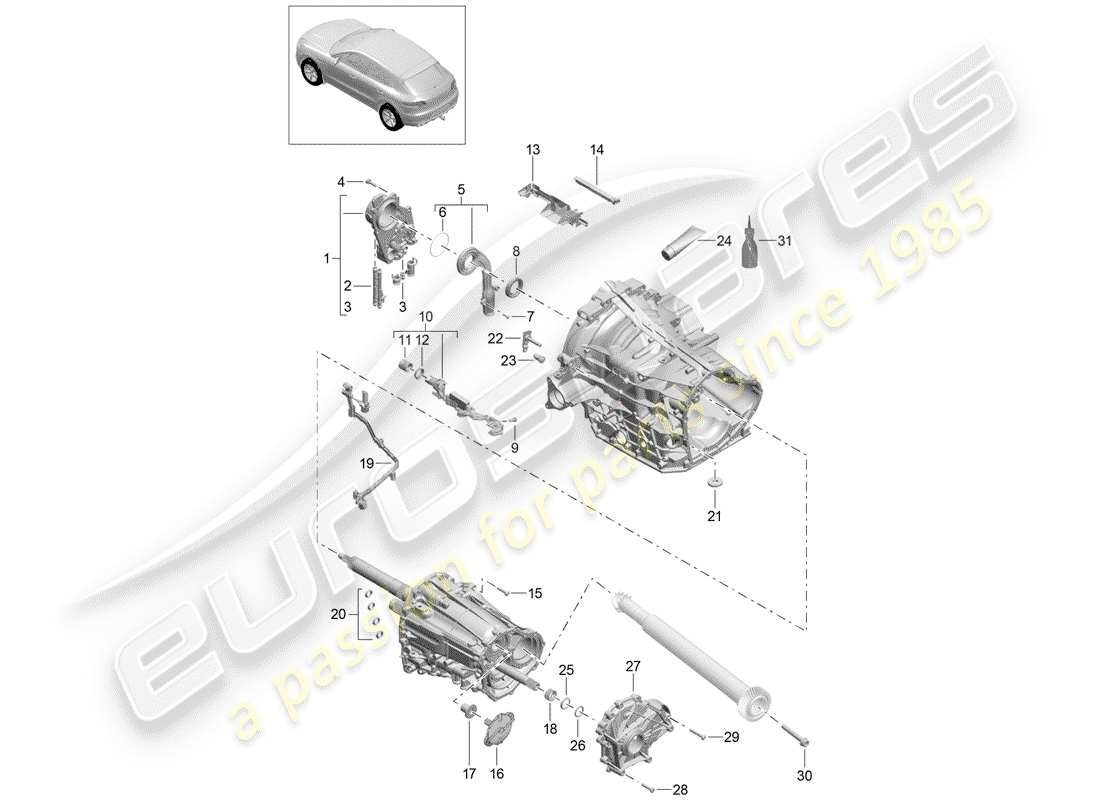 porsche 2016 (macan) oil pump part diagram