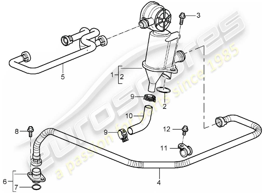 porsche 2005 (987 boxster) crankcase part diagram