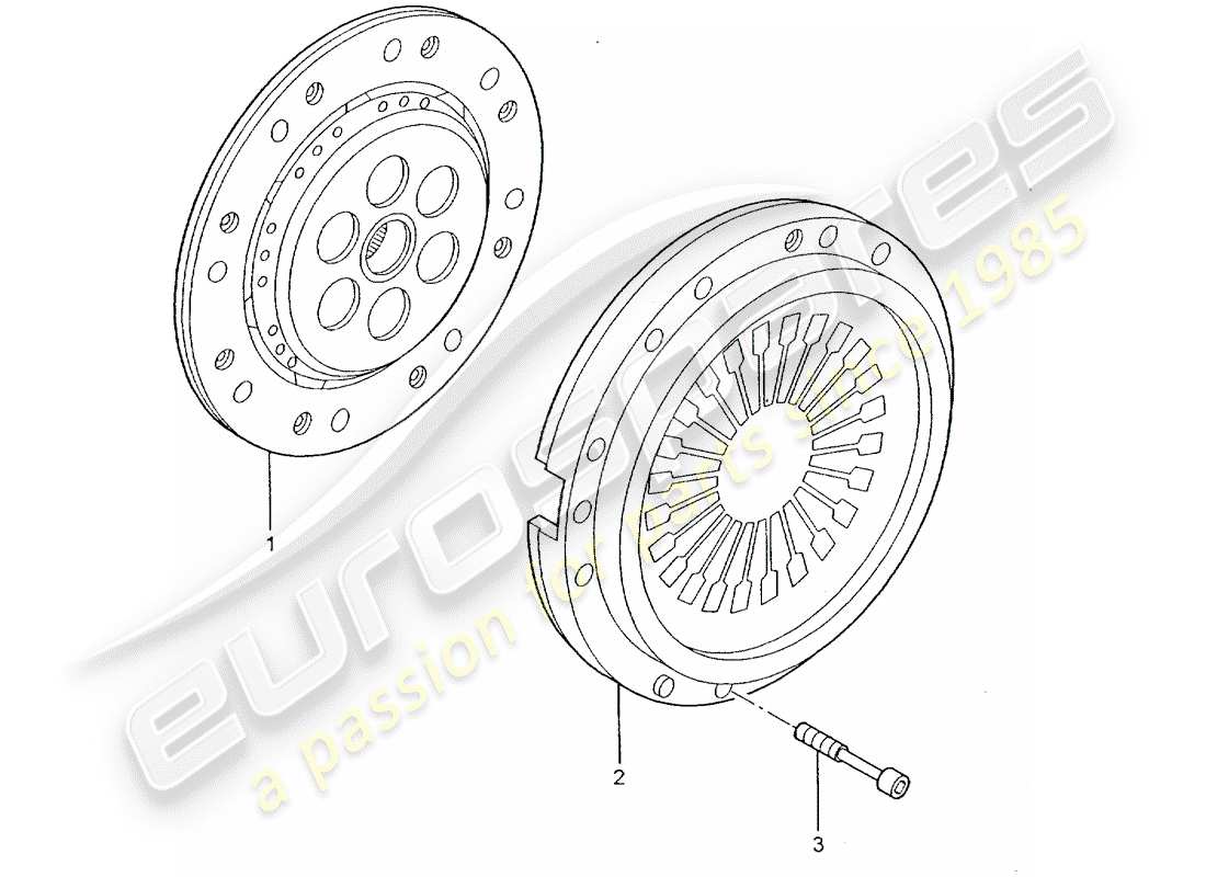 porsche 997 gt3 (2010) clutch part diagram