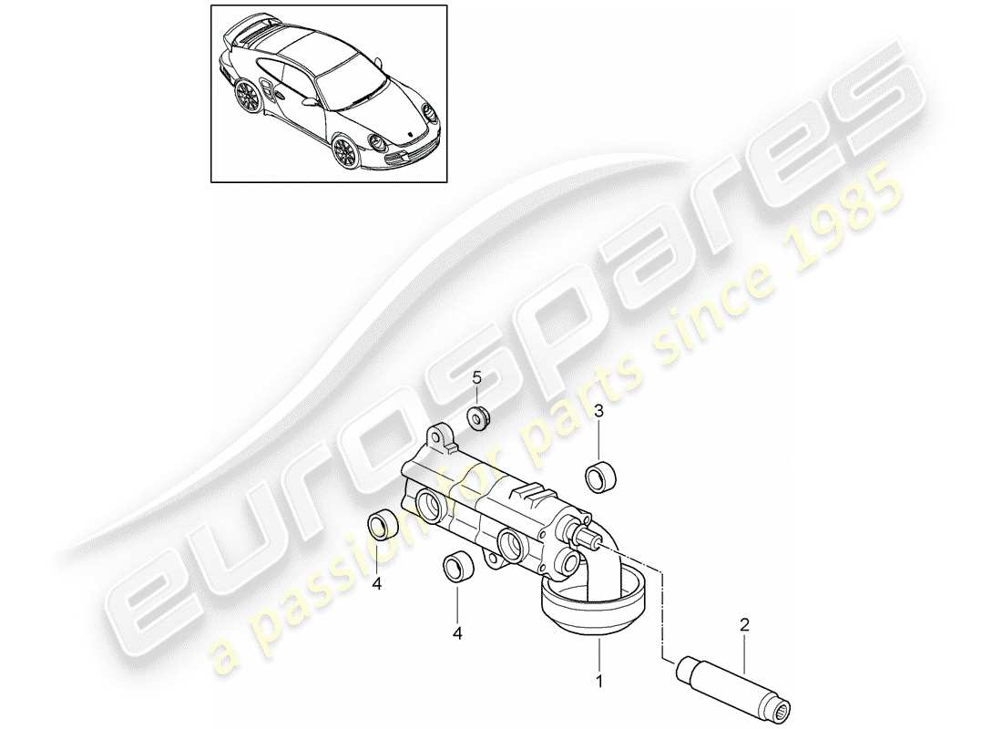 porsche 911 t/gt2rs (2013) oil pump parts diagram
