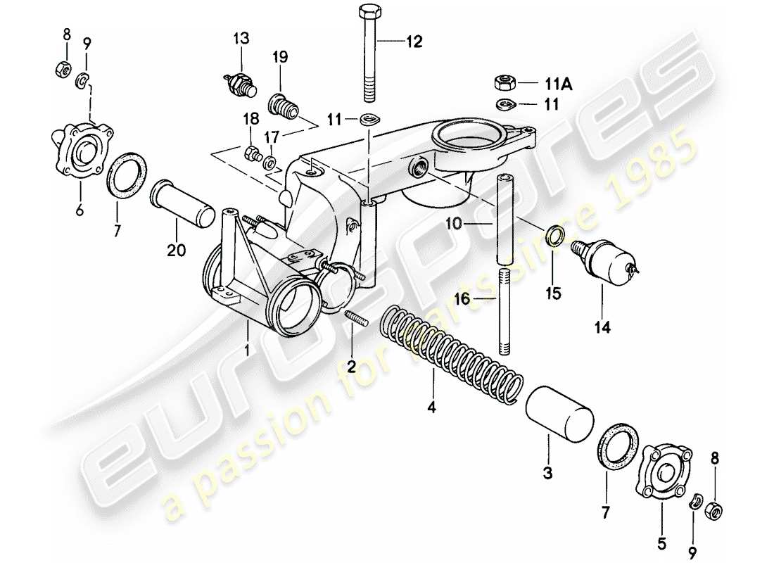 porsche 1988 (911) for - k-jetronic ii part diagram