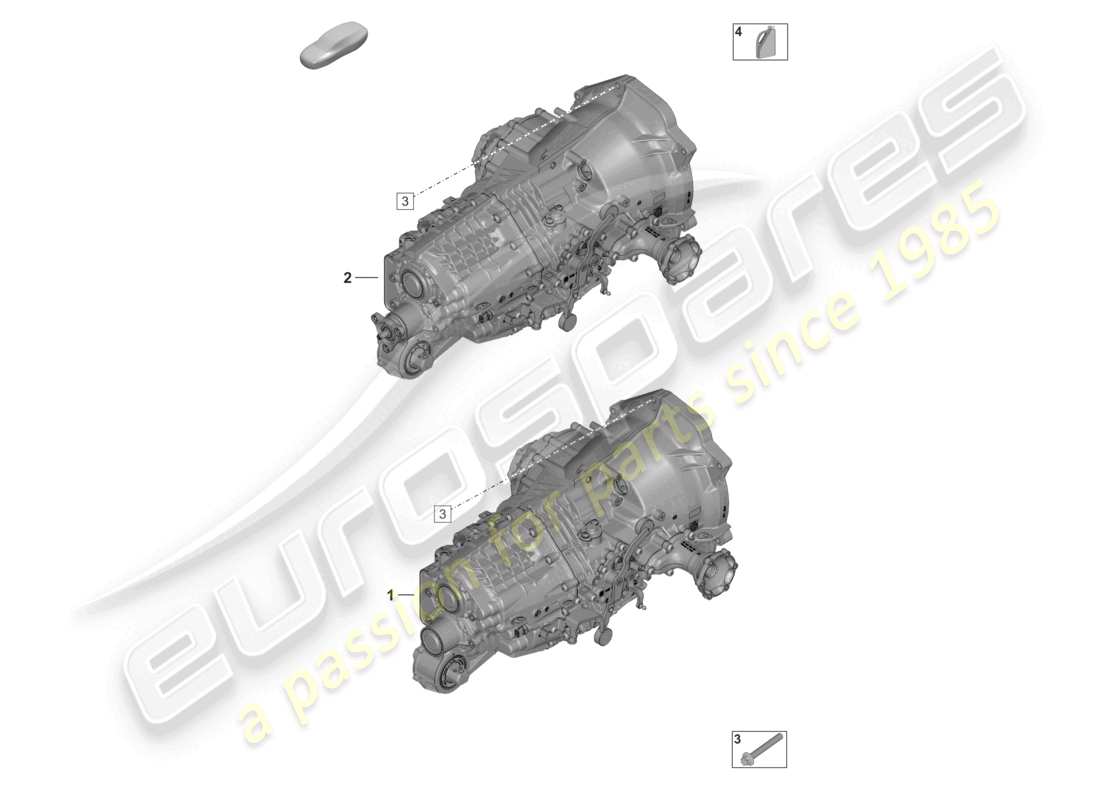 porsche 2019 (992-1) manual gearbox transmission fluid parts diagram