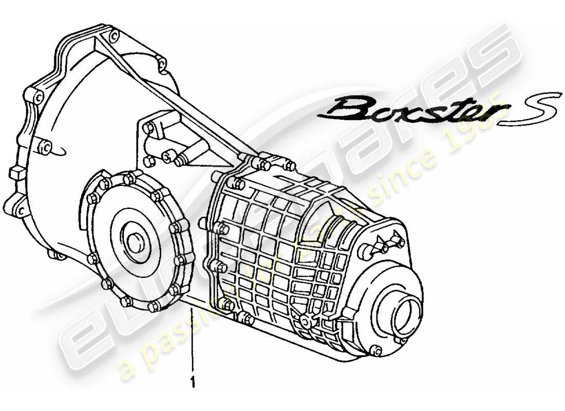 porsche 1998 (986 boxster) 6 speed manual transmission - - d - mj 2000>> part diagram