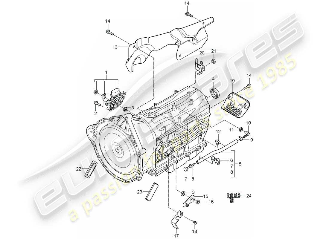 porsche cayenne (2007) tiptronic part diagram