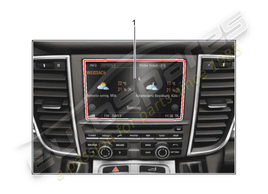 porsche tequipment panamera (2019) retrofit package part diagram