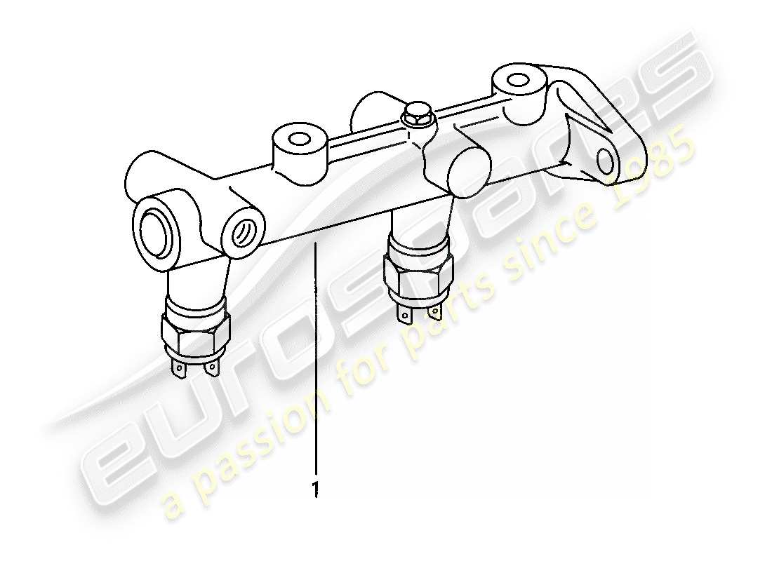 porsche 1976 (924) brake master cylinder part diagram