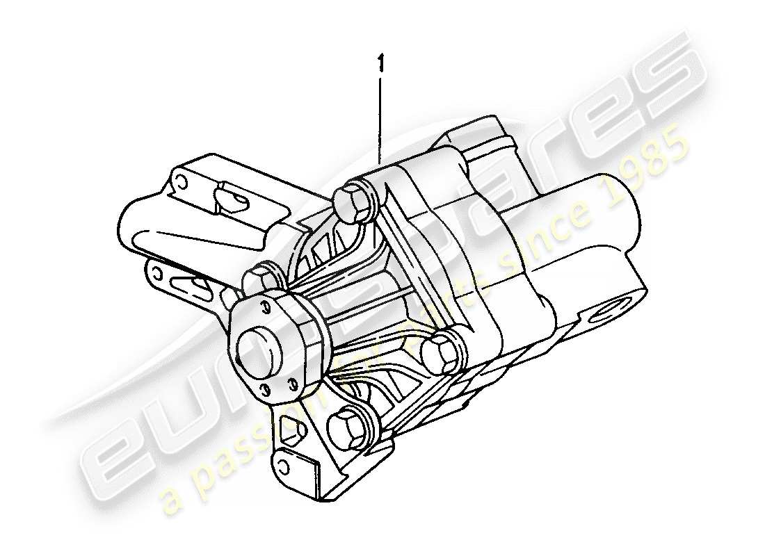 porsche replacement catalogue (1973) power-steering pump part diagram